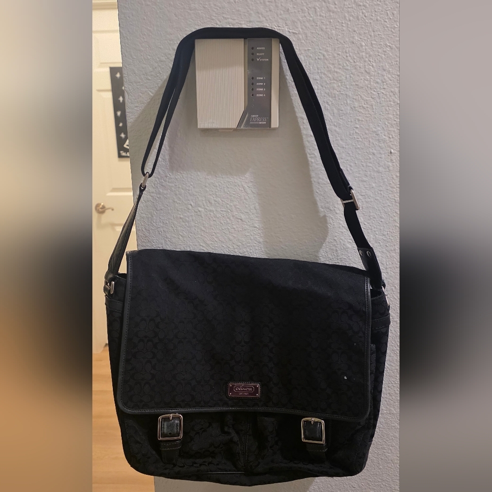 Coach Black Messenger Bag